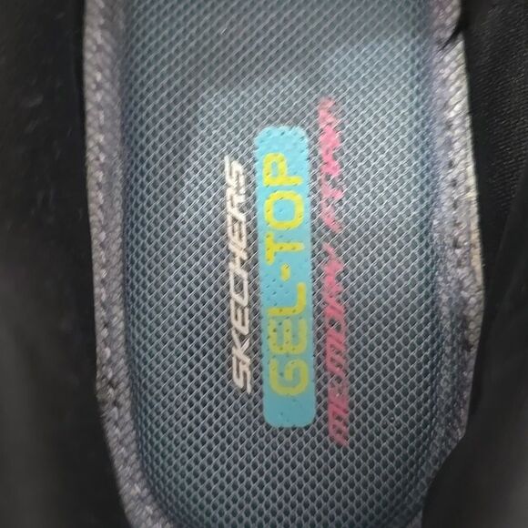 Skechers Women Washable Sneakers Air Cooled Memory Foam Lite-Foam Black/purple 8 - Picture 6 of 8